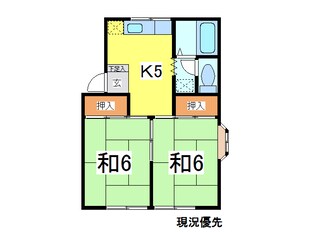 コーポラポームＡの物件間取画像